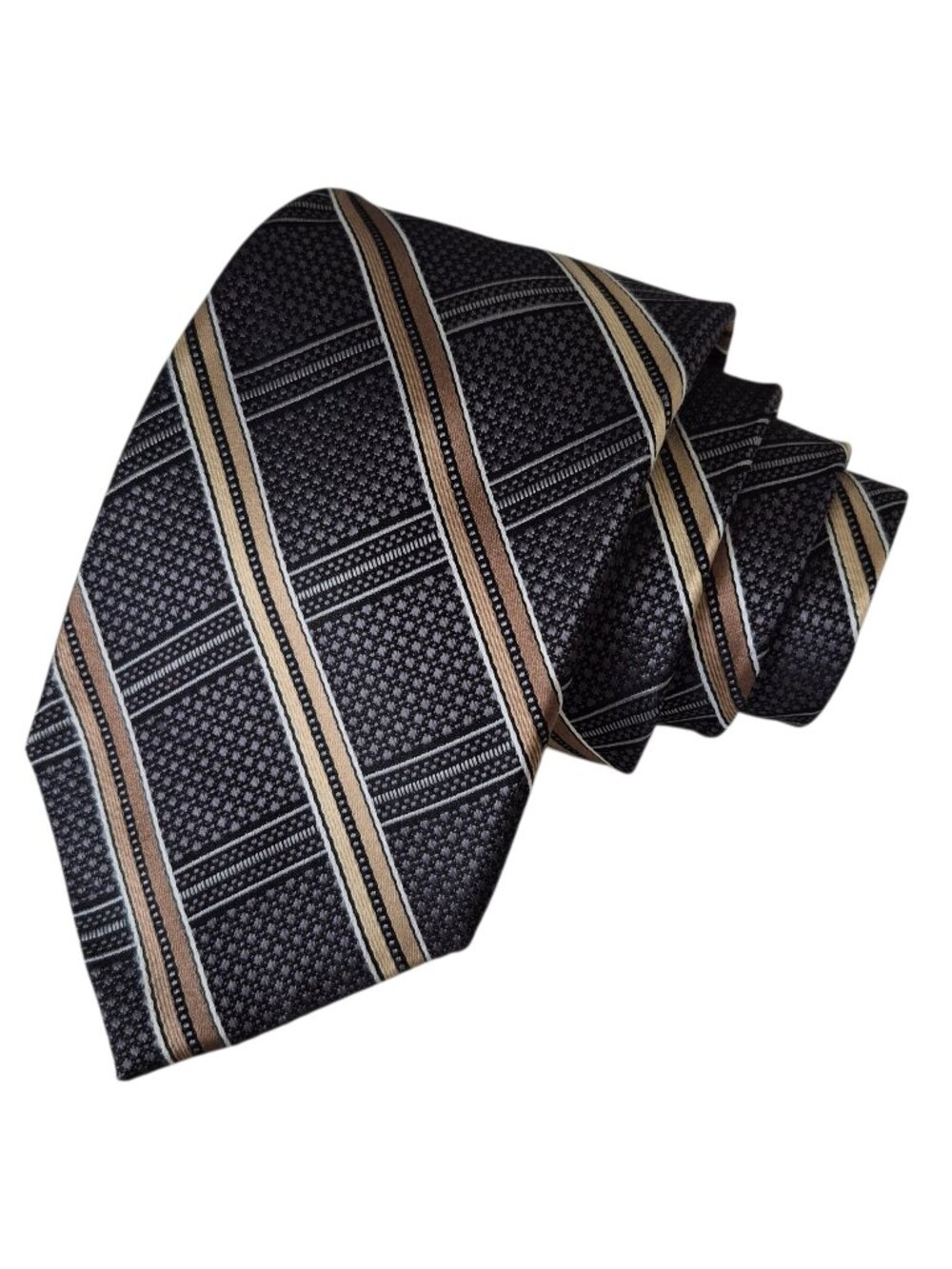 Pronto Uomo 100% Silk Ties Office Formal Neutral Set Of Two